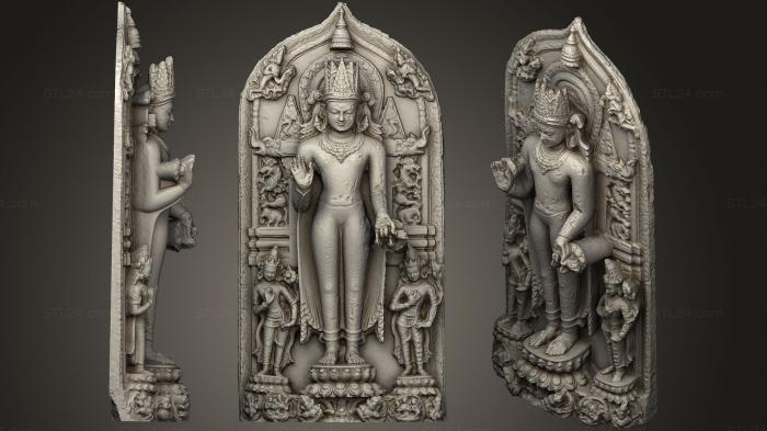 Скульптуры индийские (Будда 13, STKI_0098) 3D модель для ЧПУ станка